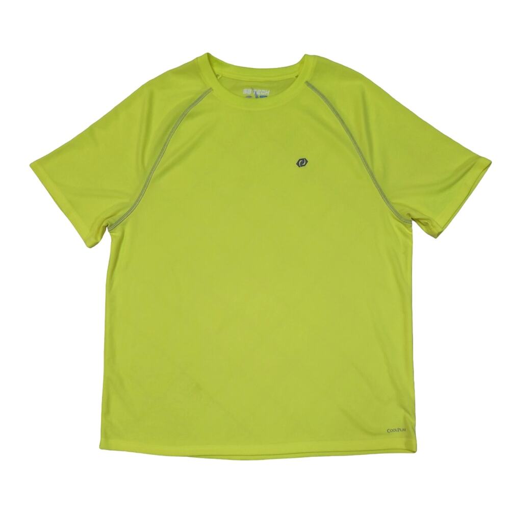 SB Tech CoolPlay Men's Performance Active Moisture Wicking Shirt, Yellow, XL